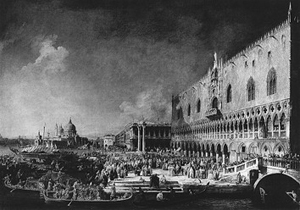 Каналетто. Прием 
французского посла в Венеции. 1720-е. Эрмитаж, Санкт-Петербург